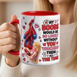Chaos In Love Accent Mug - Personalized Gifts For Couples – view 3