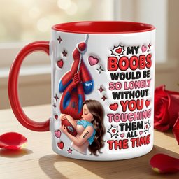 Chaos In Love Accent Mug - Personalized Gifts For Couples – view 2