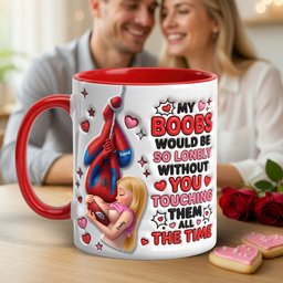 Chaos In Love Accent Mug - Personalized Gifts For Couples