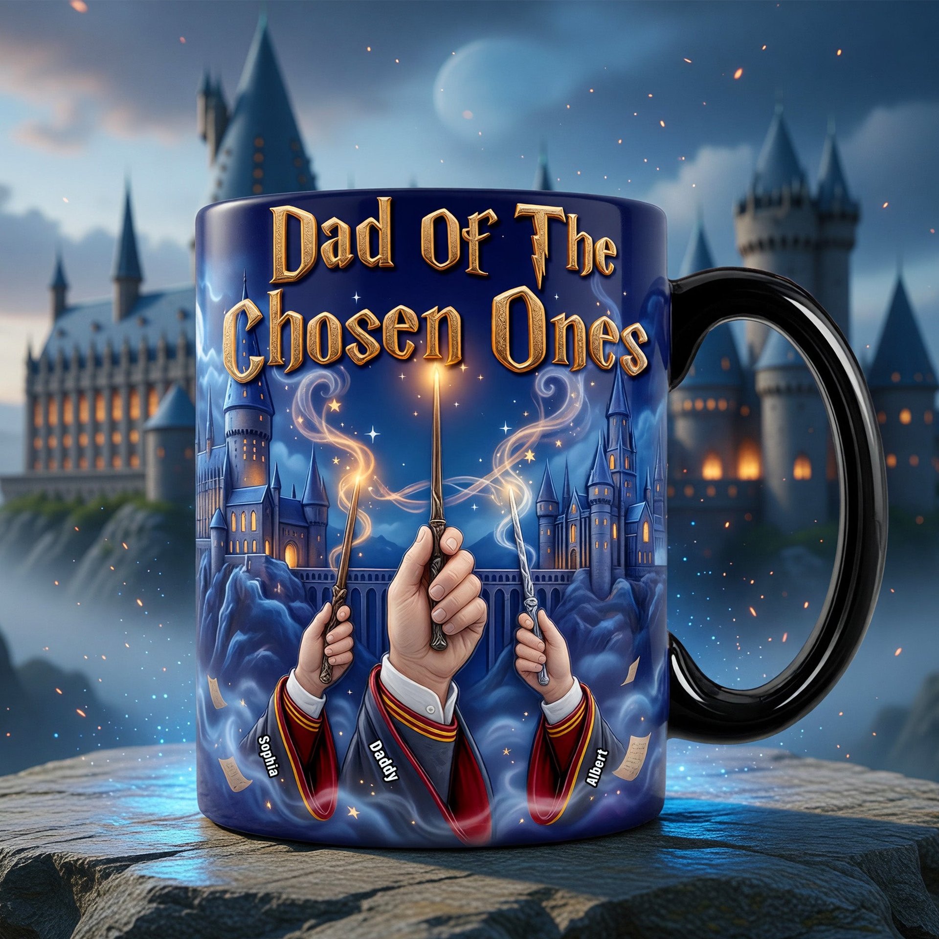 Dad Of The Chosen Ones Heat Changing Mug - Personalized Gifts For Dads