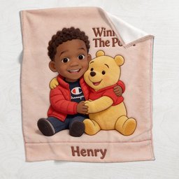 Best Friends - Personalized Yellow Bear Blanket – view 5