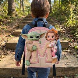 Best Friends - Personalized The Force Changeable Leather Patch Backpack – view 4