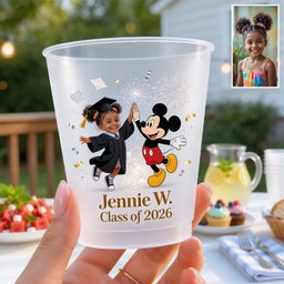 Cheers to the Next Chapter - Personalized Graduation Frosted Cup – view 2