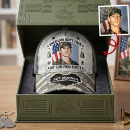 Military Served Member Support Classic Cap, Personalized Gifts For Veteran Families – view 5