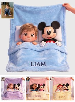 Friends - Personalized Mouse Blanket – view 8