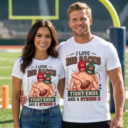 Playful Sporty Couple Shirt - Personalized Gifts For Couples – view 3