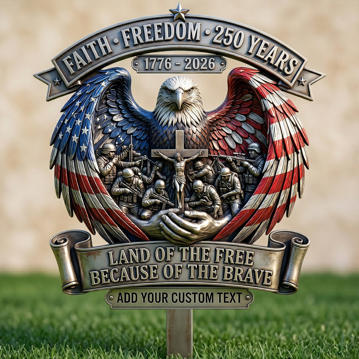 Remember American Veteran Metal Sign, Personalized Decor Gifts For Veteran