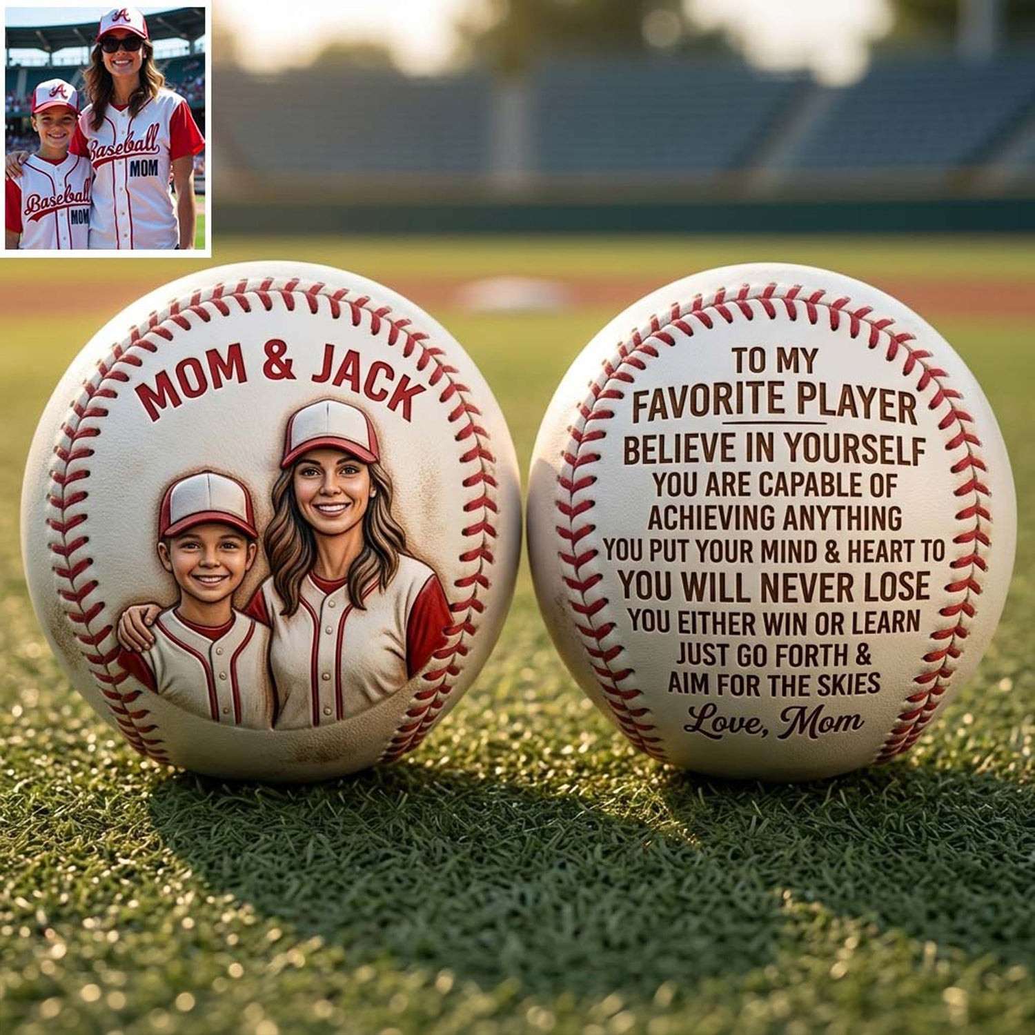 Gift For Sporty Kid, American Football, Basketball, Soccer, Baseball - Personalized Basketball Multi-Sport Ball – view 5