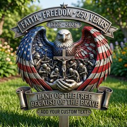 Remember American Veteran Metal Sign, Personalized Decor Gifts For Veteran – view 2