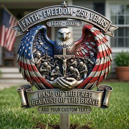 Remember American Veteran Metal Sign, Personalized Decor Gifts For Veteran – view 4