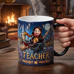 Sorcery Teacher Heat Changing Mug - Personalized Gifts For Teachers – view 2
