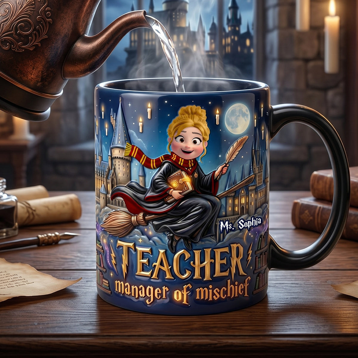 Sorcery Teacher Heat Changing Mug - Personalized Gifts For Teachers