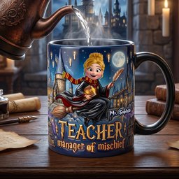Sorcery Teacher Heat Changing Mug - Personalized Gifts For Teachers