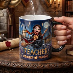Sorcery Teacher Heat Changing Mug - Personalized Gifts For Teachers – view 3