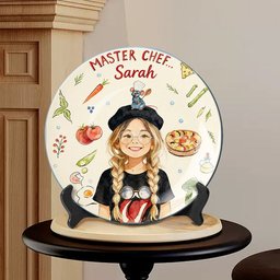 Happy Cooker - Personalized Mouse Ceramic Round Plate – view 2