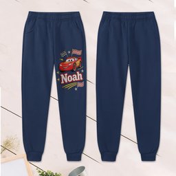 Little Racer - Personalized Racing Lover Kid Hoodie & Kid Jogger Sweatpants – view 6