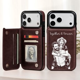 Couple Photo Forever & Always Anniversary Gifts For Her, Him - Personalized Phone Case – view 2