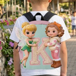 Magic Friends - Personalized Flying Fairy Changeable Leather Patch Backpack – view 7