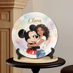 Magic Friends - Personalized Mouse Ceramic Round Plate – view 2