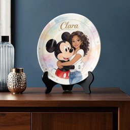 Magic Friends - Personalized Mouse Ceramic Round Plate – view 4