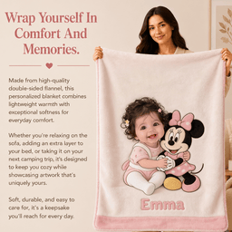 Magical Friends - Personalized Mouse Blanket – view 6