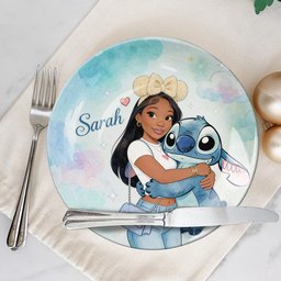 Ohana Friends - Personalized Ohana Ceramic Round Plate – view 5