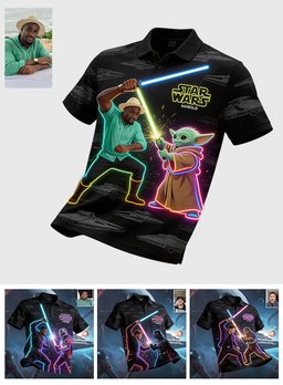 Space Warriors - Personalized The Force Polo Shirt – view 6