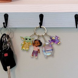 The Force Of Friendship - Personalized The Force Premium Keychain With Charms – view 6