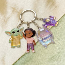 The Force Of Friendship - Personalized The Force Premium Keychain With Charms – view 5