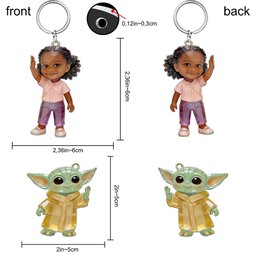 The Force Of Friendship - Personalized The Force Premium Keychain With Charms – view 7