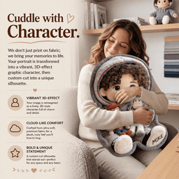 The Story Of Toys - Personalized Movie For Kids Premium Faux Fur Pillow – view 6