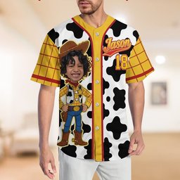 To Infinity And Beyond - Personalized Movie For Kids Baseball Jersey – view 6
