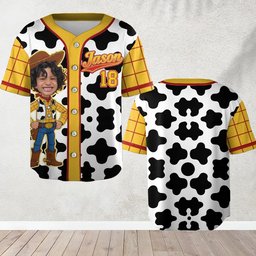 To Infinity And Beyond - Personalized Movie For Kids Baseball Jersey – view 4