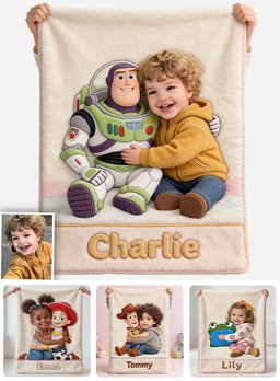 Toy Friends - Personalized Movie For Kids Blanket – view 8