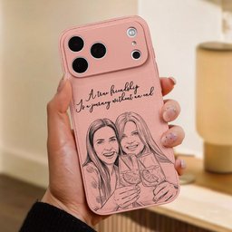 Custom Photo Gift For Friends, Soul Sisters - Personalized Leather Phone Case – view 4