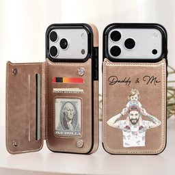 Custom Photo Watercolor Father's Day Gift For Dad, Husband - Personalized Phone Case – view 2