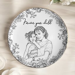 I Love You Mom Custom Photo Ring Dish Gift For Her - Personalized Photo Jewelry Dish – view 4