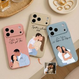 Turn Photo Into Faceless Art - For Couples, Him, Her, Matching Gifts - Personalized Phone Case