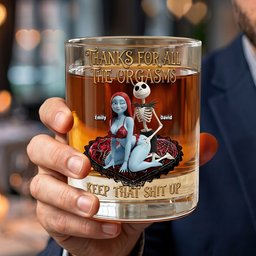 Cheeky Soulmates Whiskey Glass - Personalized Gifts For Couple – view 3