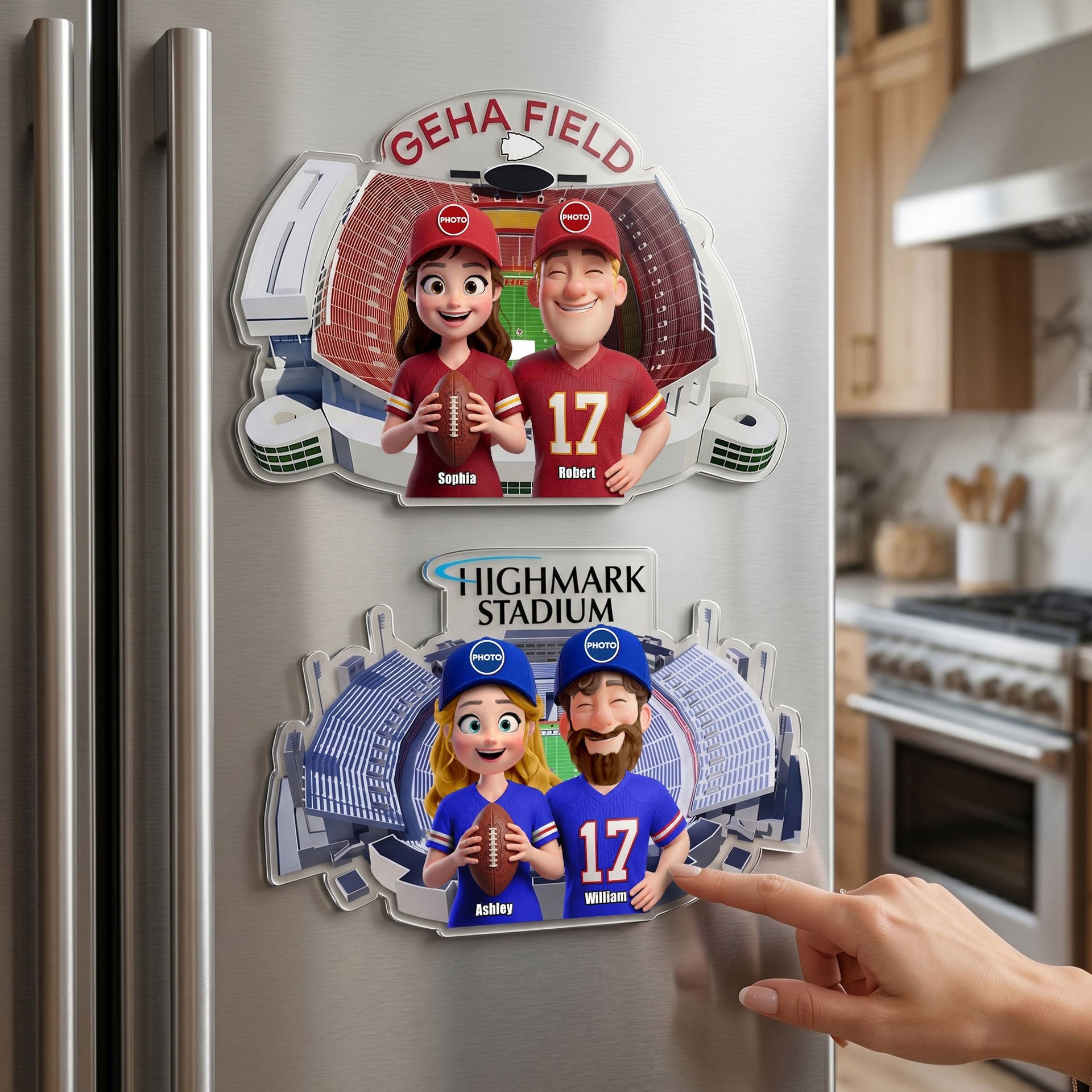 Couple Stadium Souvenir Acrylic Fridge Magnet Personalized Gifts For Couple