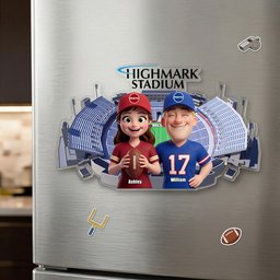 Couple Stadium Souvenir Acrylic Fridge Magnet Personalized Gifts For Couple – view 2