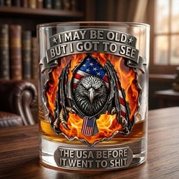 Eagle Sharp Claw Round Glass, Personalized Gifts For Veteran – view 4