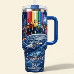 Long Time Leap 40oz Tumbler With Handle - Personalized Gifts – view 3