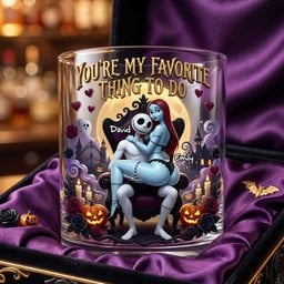 Naughty Soulmates Whiskey Glass - Personalized Gifts For Couples