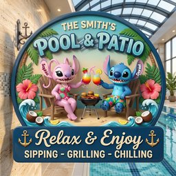 Relax & Enjoy Metal Sign - Personalized Gifts For Couple – view 4