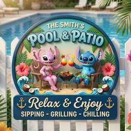 Relax & Enjoy Metal Sign - Personalized Gifts For Couple – view 3
