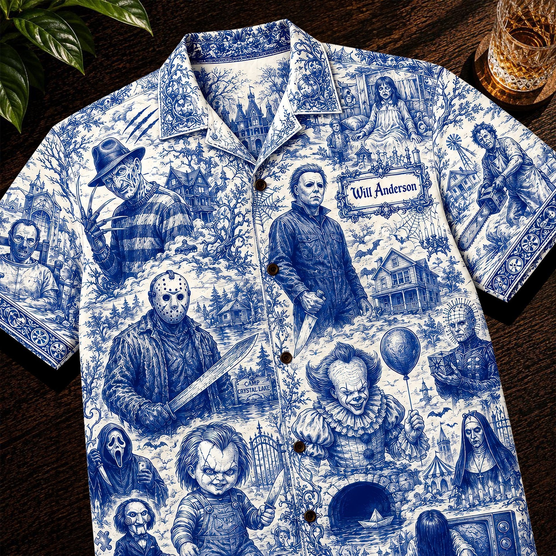 Retro Horror Hawaiian Shirt Personalized Gifts For Horror Lovers