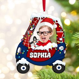 Custom Photo Gift For Kid Christmas Ornament