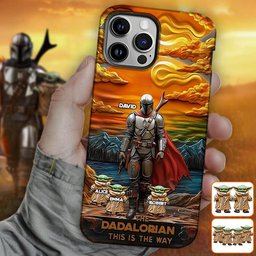 Best Dad Gift For Dad, Uncle, Grandpa,... - Personalized The Force Full Print Phone Case