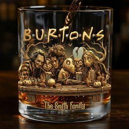 Burton's F.R.I.E.N.D.S.H.I.P - Personalized Nightmare Whiskey Glass